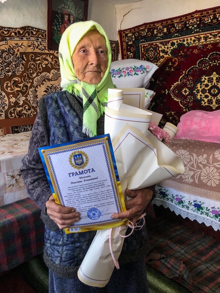 Святкує 90-й день народження жителька села Михайлівка, Парова Павлина Романівна